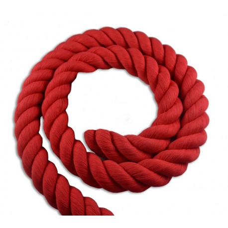 Corda di cotone rossa 30mm