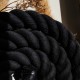 Corda di cotone nera 30mm 
