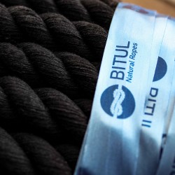 Corda di cotone nera 30mm 